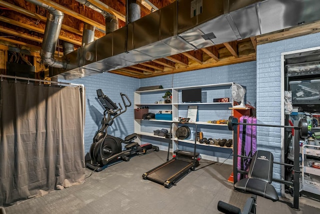 view of workout room