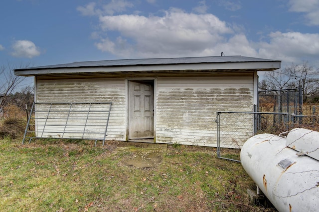 view of outbuilding