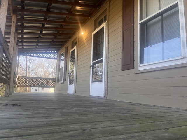 view of deck