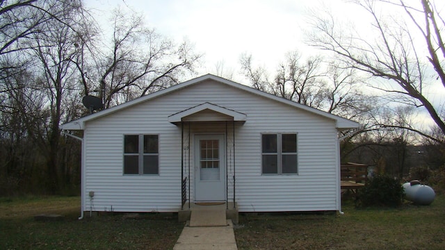 view of bungalow-style home