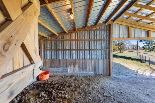 view of stable