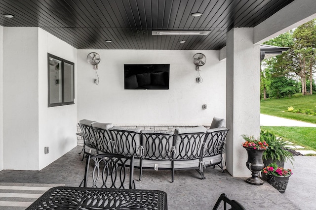 view of patio / terrace featuring outdoor lounge area