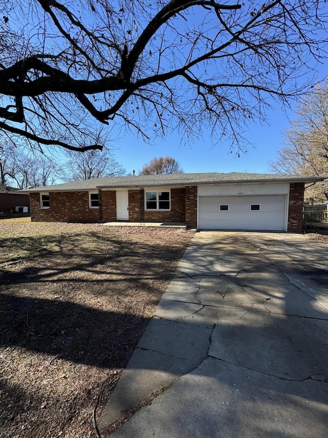 ranch-style house with a garage