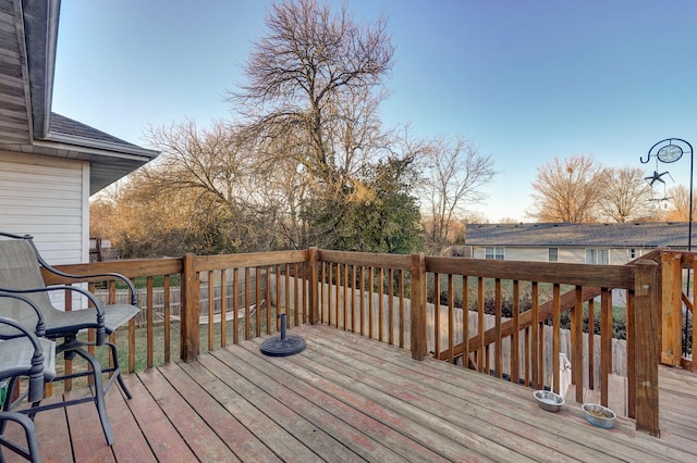 view of wooden terrace