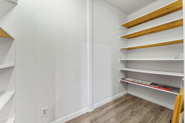 interior space with light hardwood / wood-style flooring