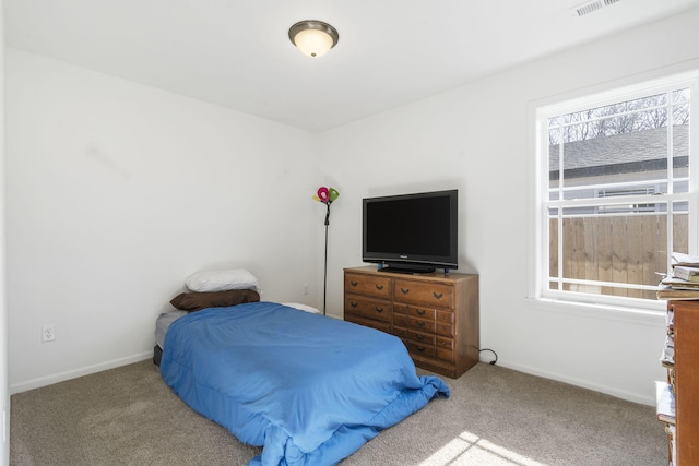 bedroom featuring carpet floors