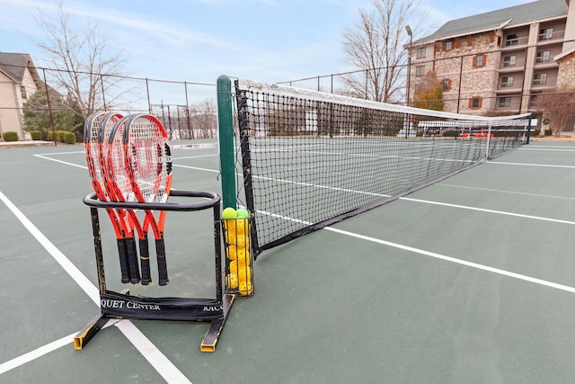 view of tennis court