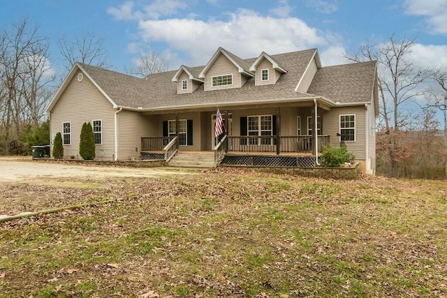 view of front of home featuring a porch