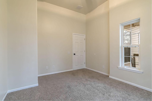 empty room with carpet floors