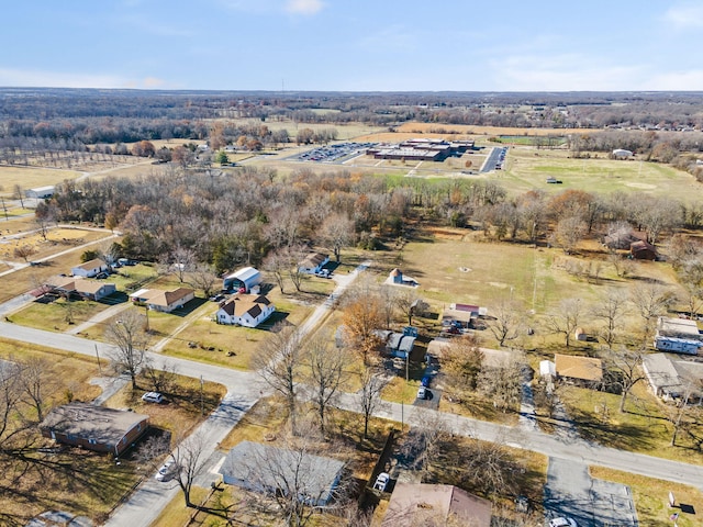 drone / aerial view with a rural view