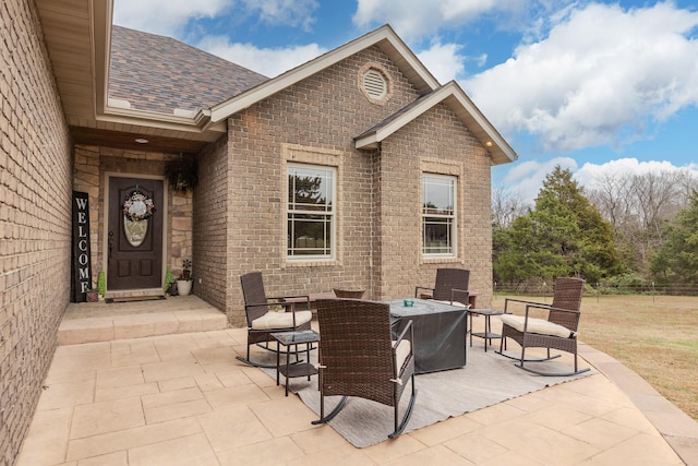 view of patio / terrace with outdoor dining area