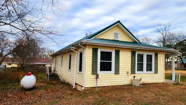 view of property exterior