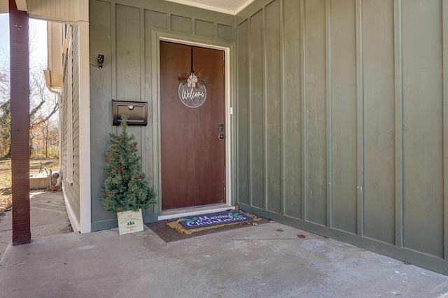 view of entrance to property