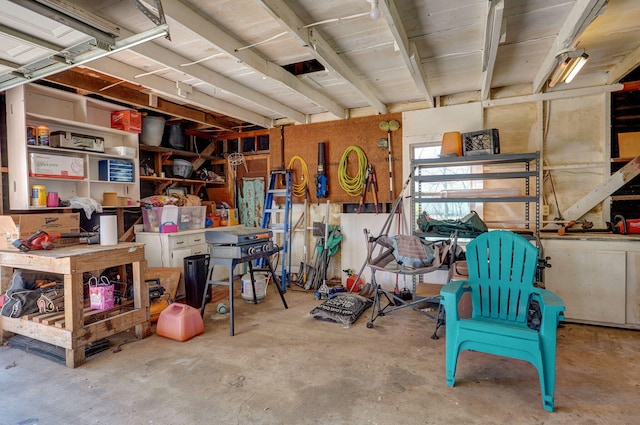 view of storage room
