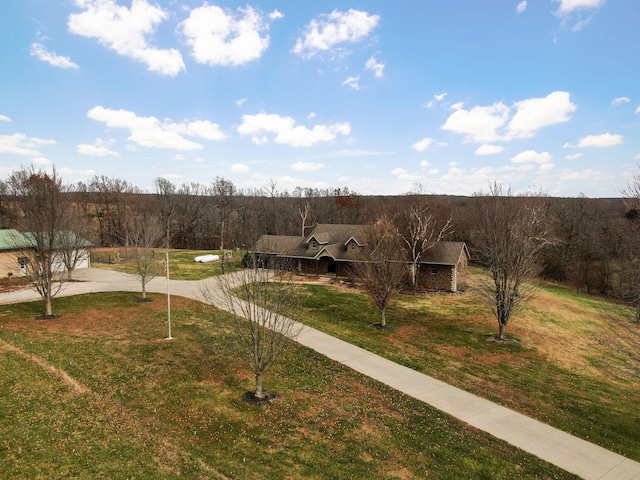 surrounding community featuring a lawn