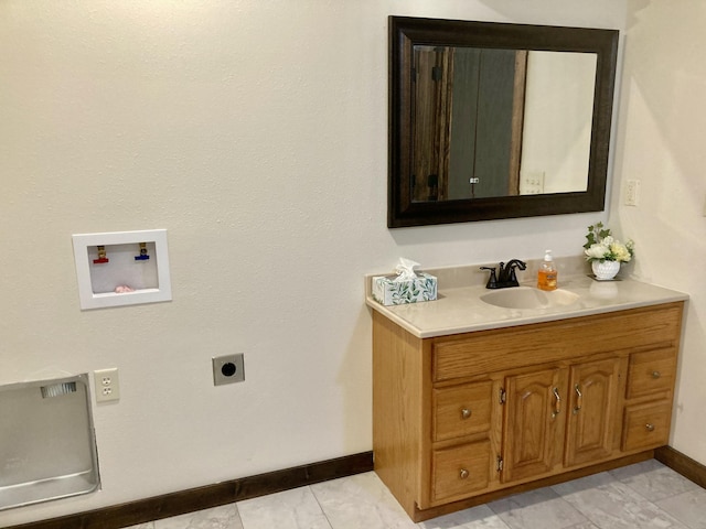 bathroom featuring vanity