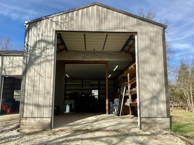 view of outdoor structure