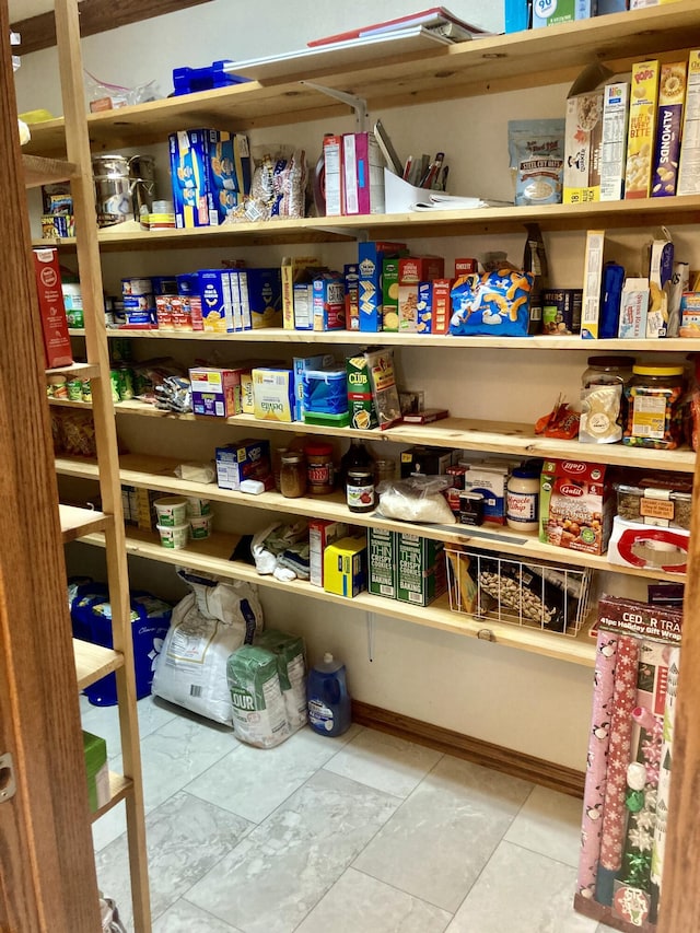 view of pantry