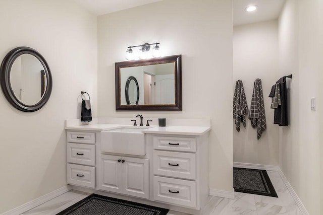 bathroom featuring vanity