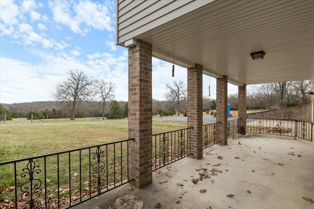 view of patio / terrace featuring a porch