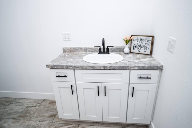 bathroom featuring vanity