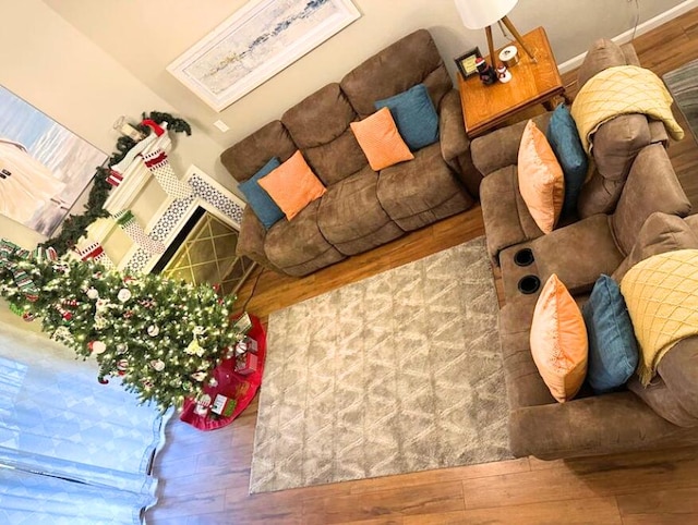 366 Wimbledon Dr Unit 10, Branson, MO 65616 - living area with hardwood / wood-style floors