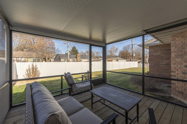 view of sunroom / solarium