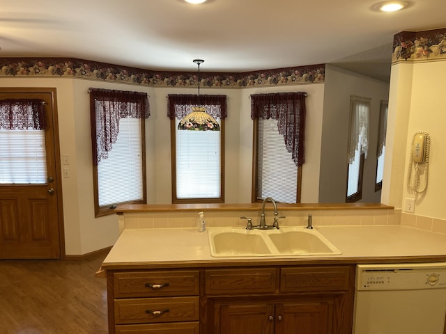 bathroom with vanity and wood-type flooring