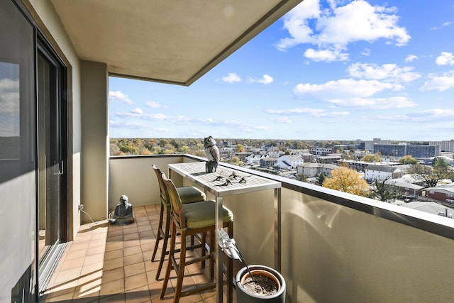 view of balcony