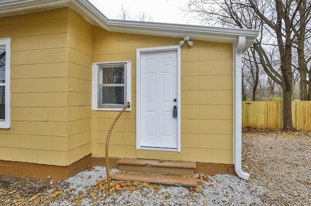 view of entrance to property