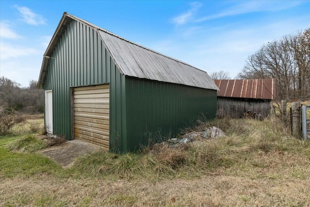 view of outbuilding