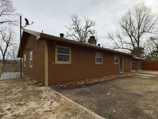 view of home's exterior