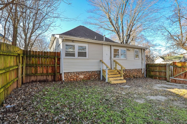 view of back of property