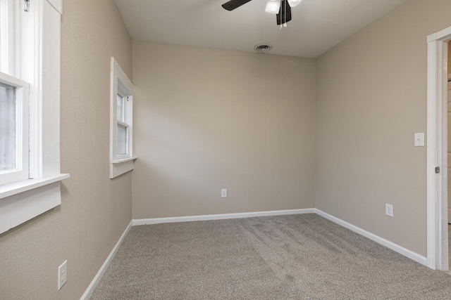 view of carpeted empty room