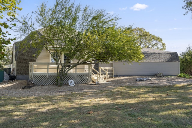 exterior space with a wooden deck