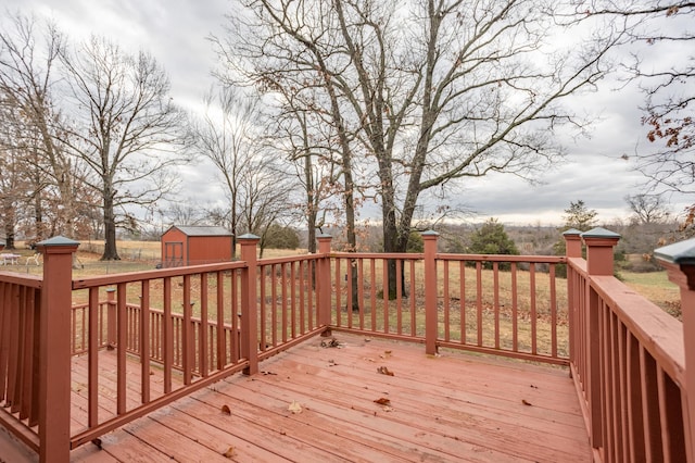 1204 Lake Road Dr, Cassville, MO 65625 - wooden deck with a shed