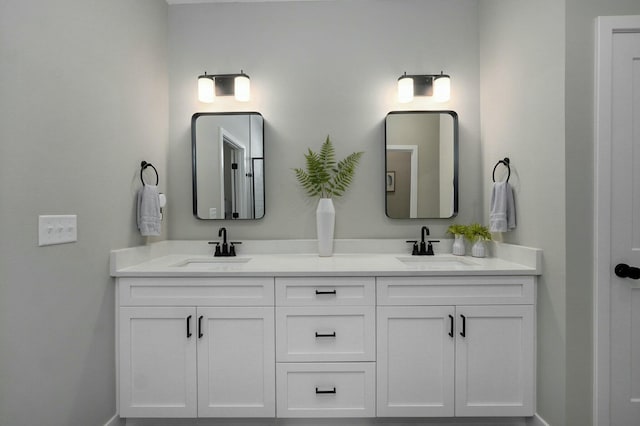 bathroom with vanity