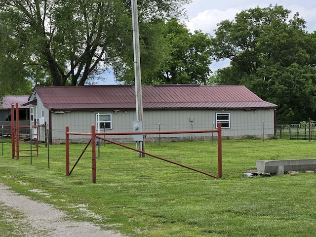 exterior space featuring an outdoor structure