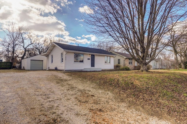 ranch-style house with a garage