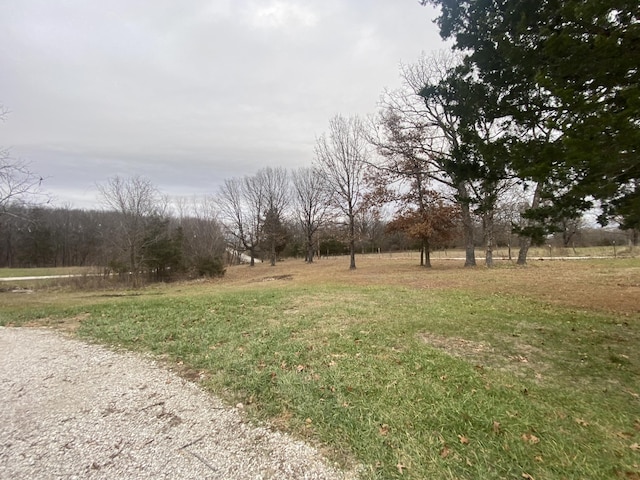 view of yard featuring a rural view