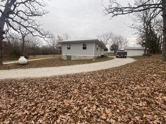 view of side of property