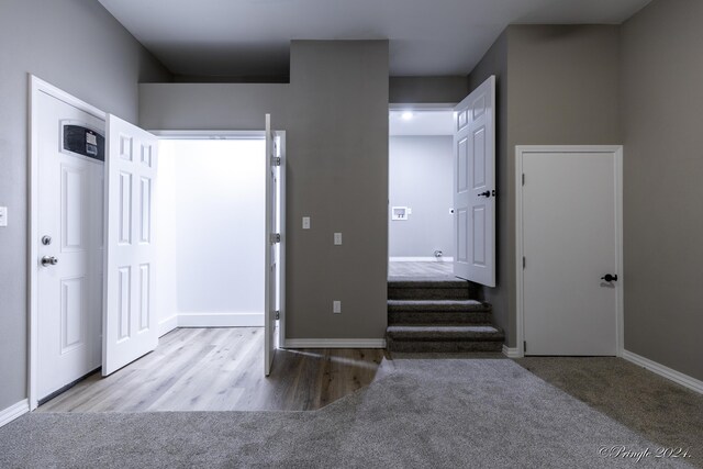 interior space featuring light hardwood / wood-style flooring