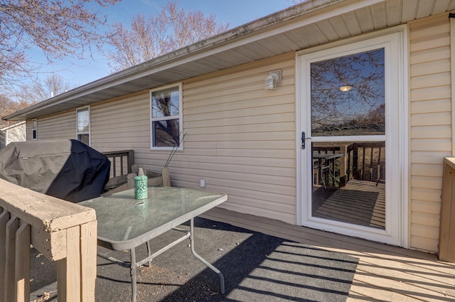 view of patio / terrace featuring area for grilling