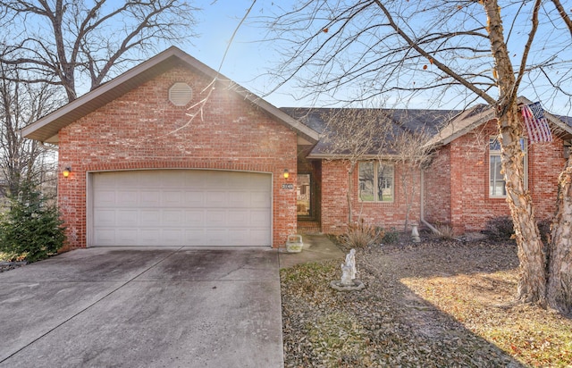 ranch-style house with a garage