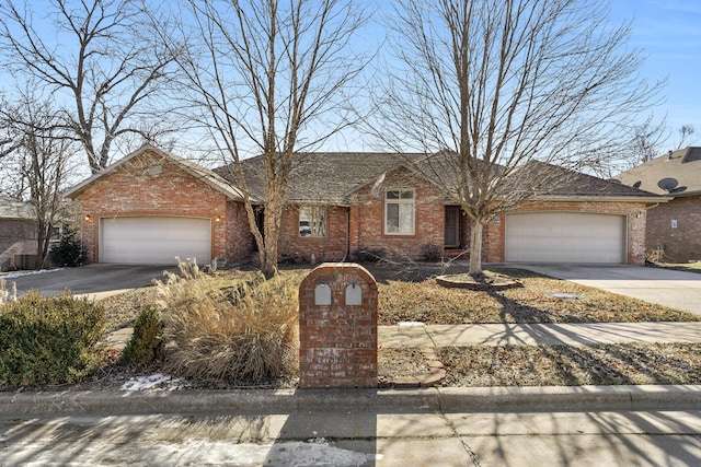 ranch-style home with a garage