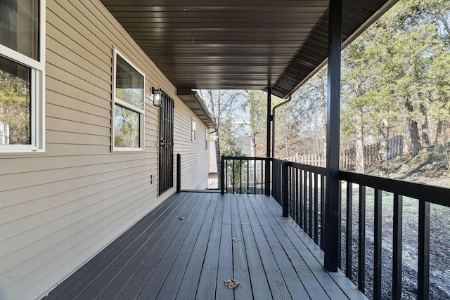 view of wooden terrace