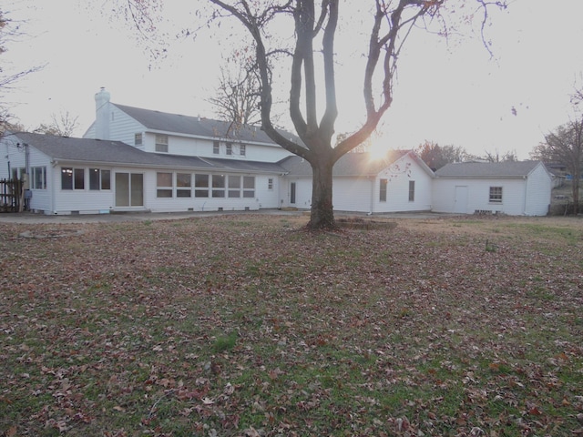 view of rear view of property