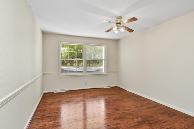 3011 E Lamonta Dr, Springfield, MO 65804 - empty room featuring wood finished floors and ceiling fan