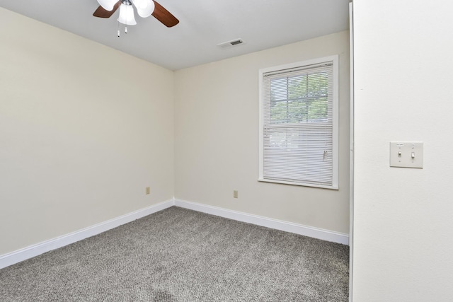 3011 E Lamonta Dr, Springfield, MO 65804 - spare room with carpet and a ceiling fan