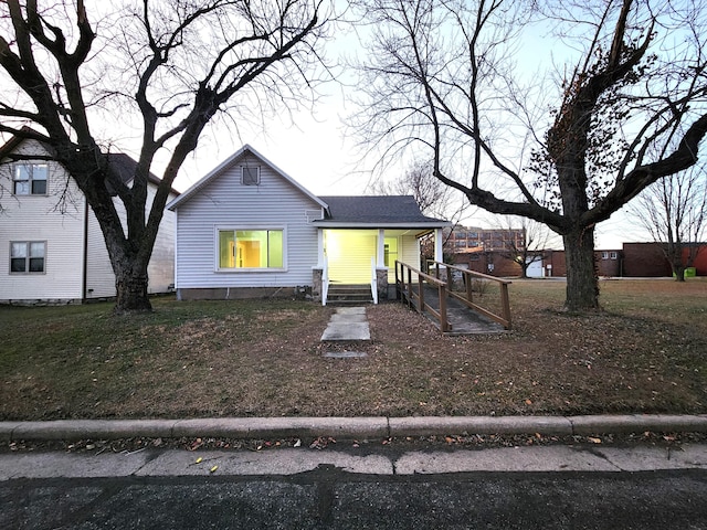 view of front of home featuring covered porch